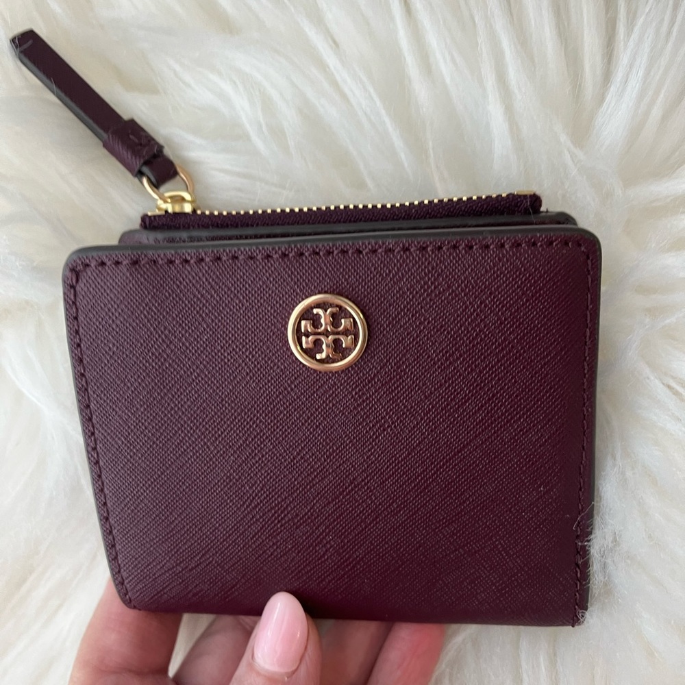 Tory Burch Burgundy wallet small bifold
